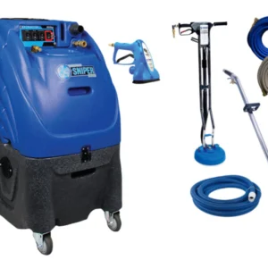 Sniper 12-Gallon Extractor - 200 PSI Adjustable Pump, Dual 2-Stage Vac Motors (Single Cord)