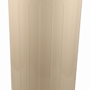 Tall round wastebasket, almond